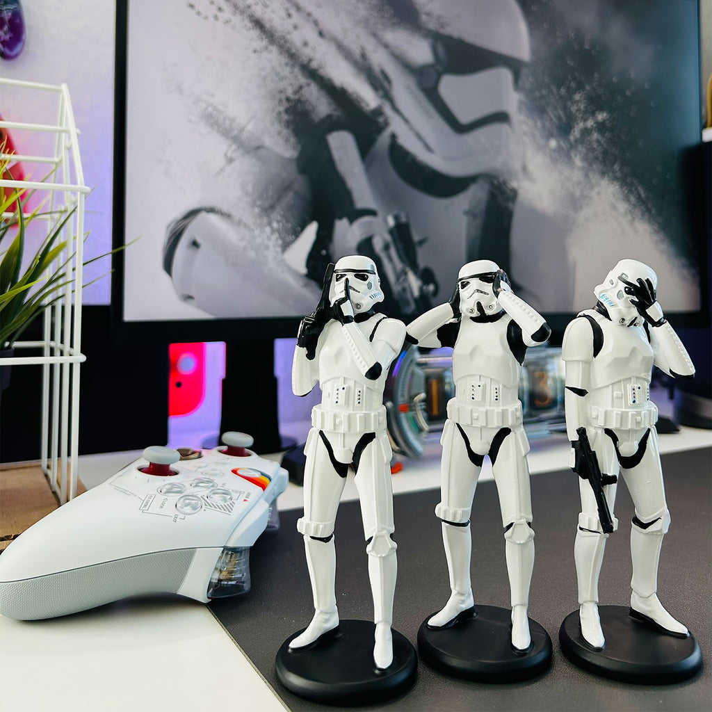 Zdjęcie produktu Oryginalny zestaw figurek Stormtrooper Nie Widzę, Nie Słyszę, Nie Mówię