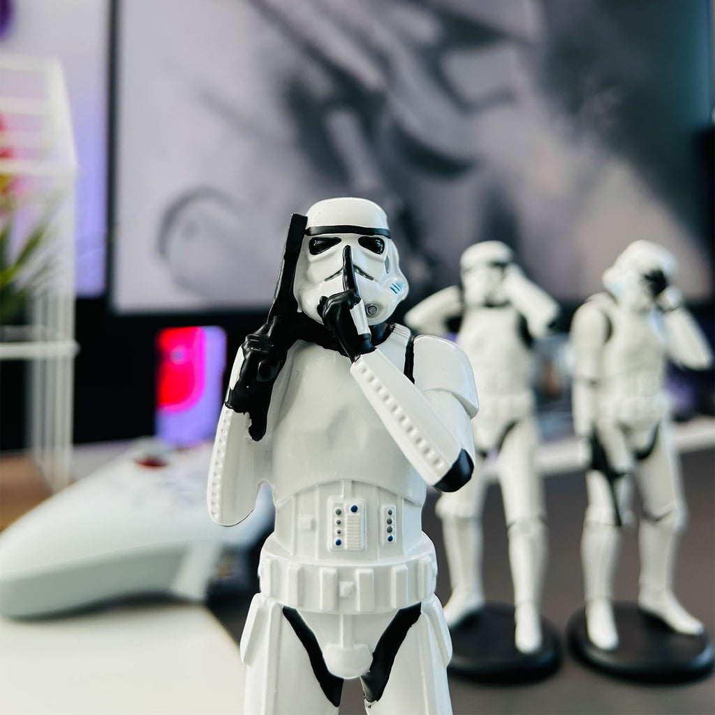 Zdjęcie produktu Oryginalny zestaw figurek Stormtrooper Nie Widzę, Nie Słyszę, Nie Mówię