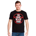 Zdjęcie produktu Koszulka The Hunt Never Ends dla fanów Supernatural czarna