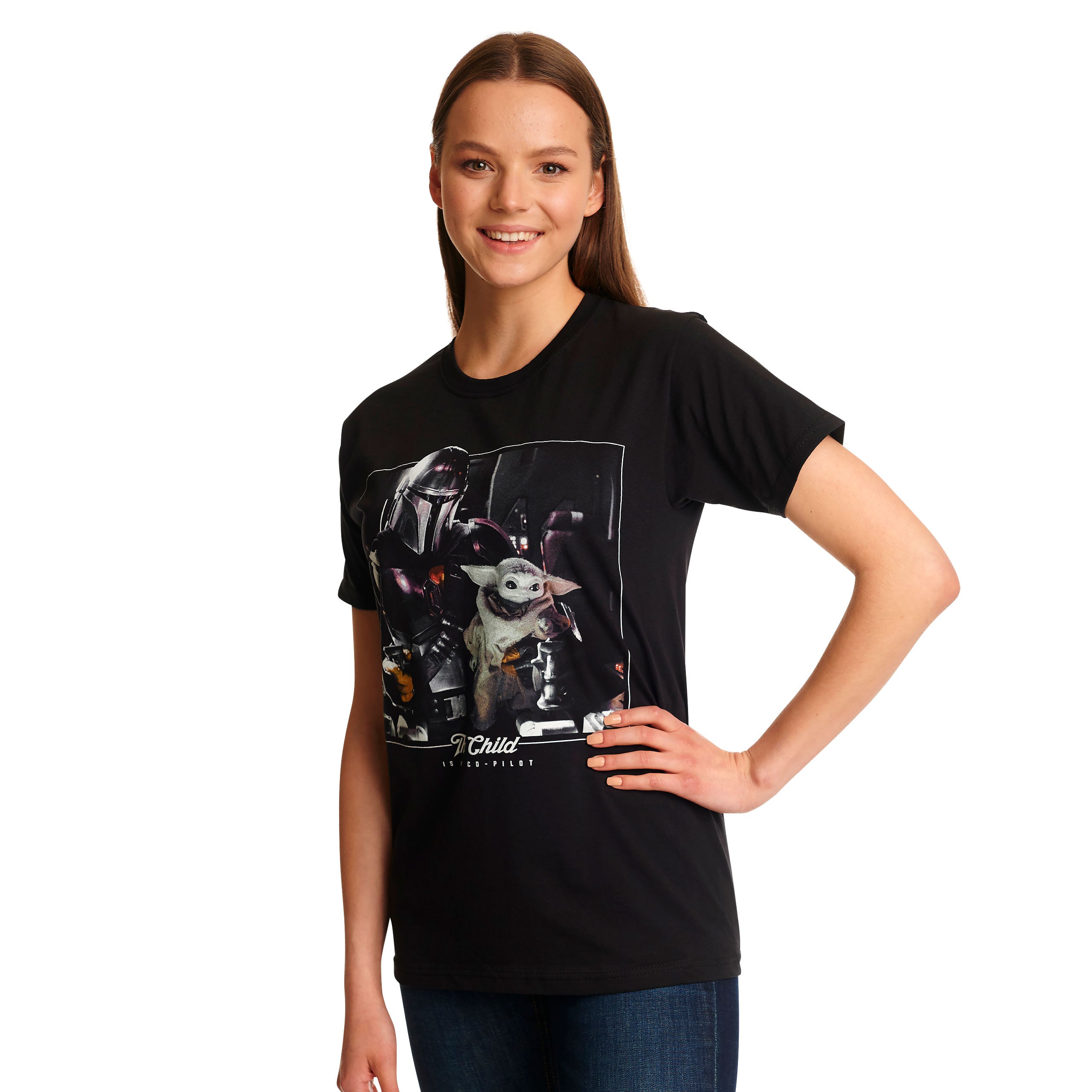 Zdjęcie produktu The Child is My Co-Pilot Koszulka czarna - Star Wars The Mandalorian