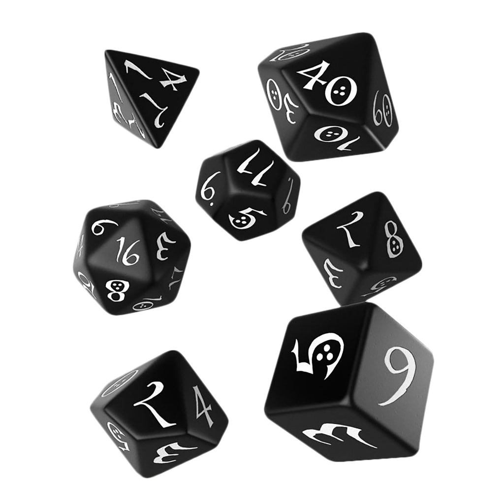 Zdjęcie produktu Klasyczny zestaw kości RPG 7-częściowy czarny