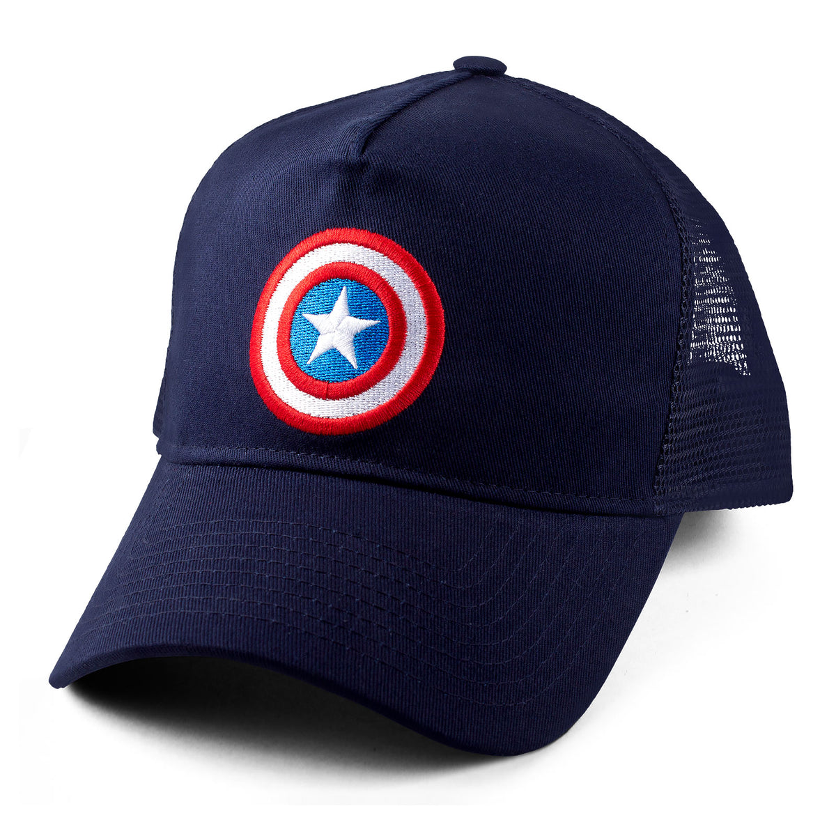 Zdjęcie produktu Captain America - Logo Tarczy Mesh Basecap niebieski