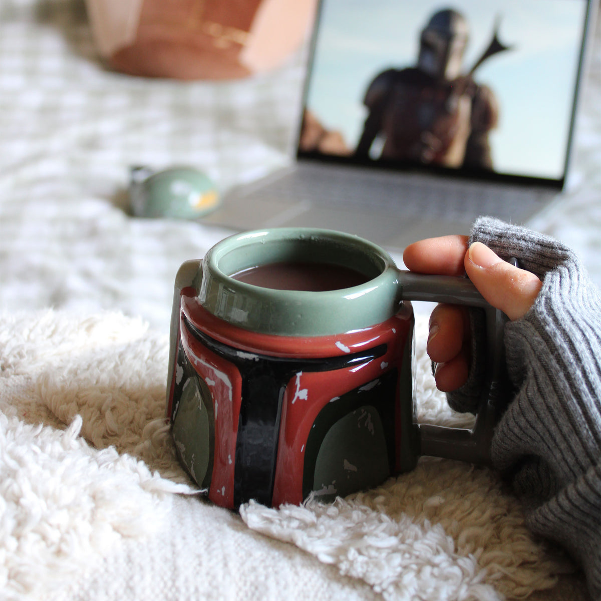 Zdjęcie produktu Star Wars - Kubek 3D Boba Fett w kształcie hełmu z pokrywką