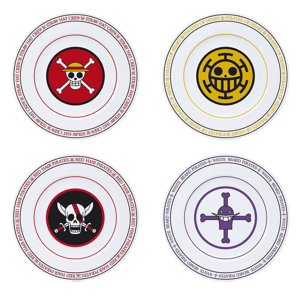 Zdjęcie produktu One Piece - Zestaw talerzy z logo pirackich załóg