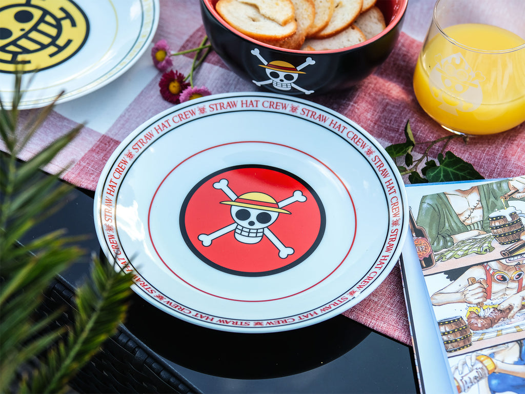Zdjęcie produktu One Piece - Zestaw talerzy z logo pirackich załóg