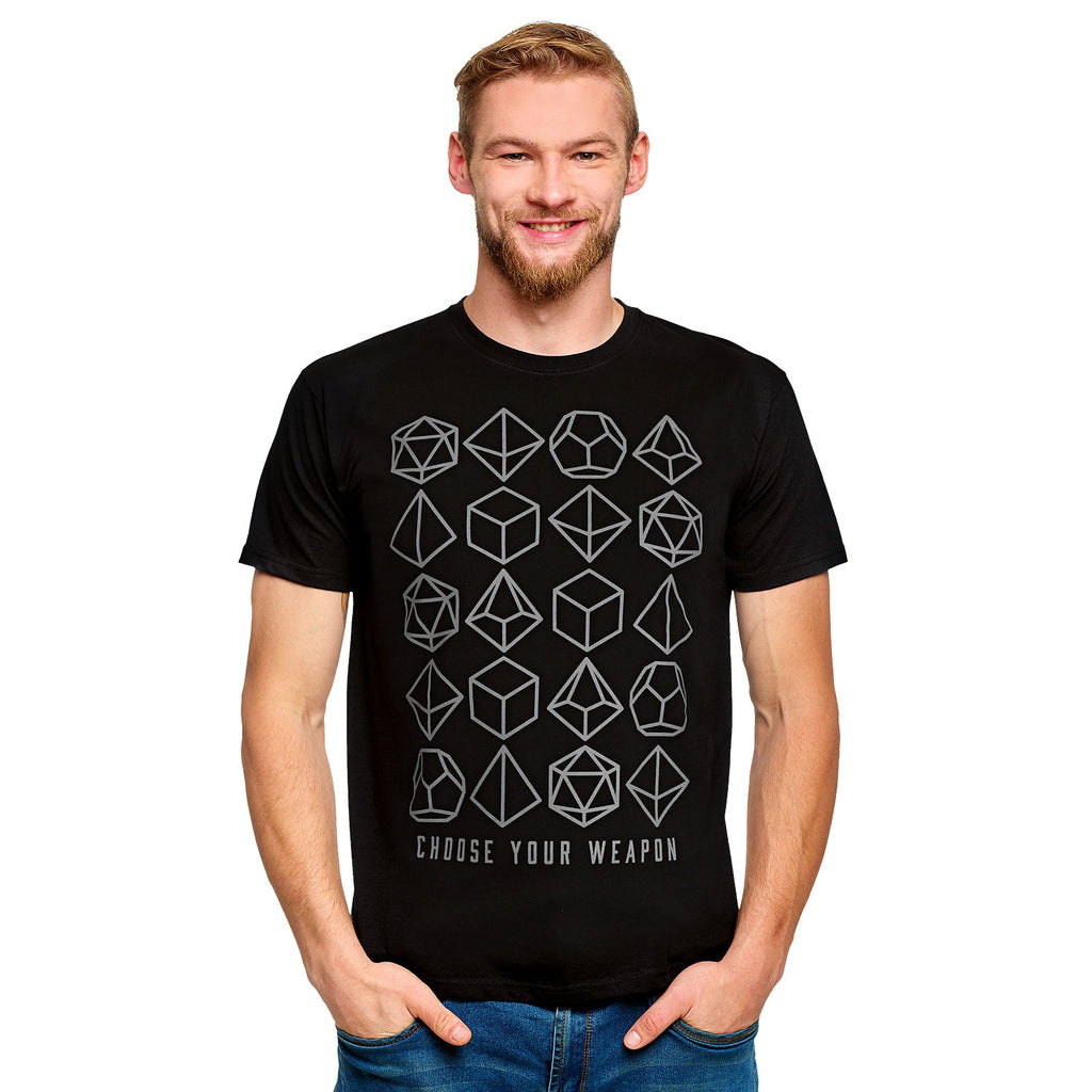 Zdjęcie produktu Choose Your Weapon Dice T-Shirt czarne