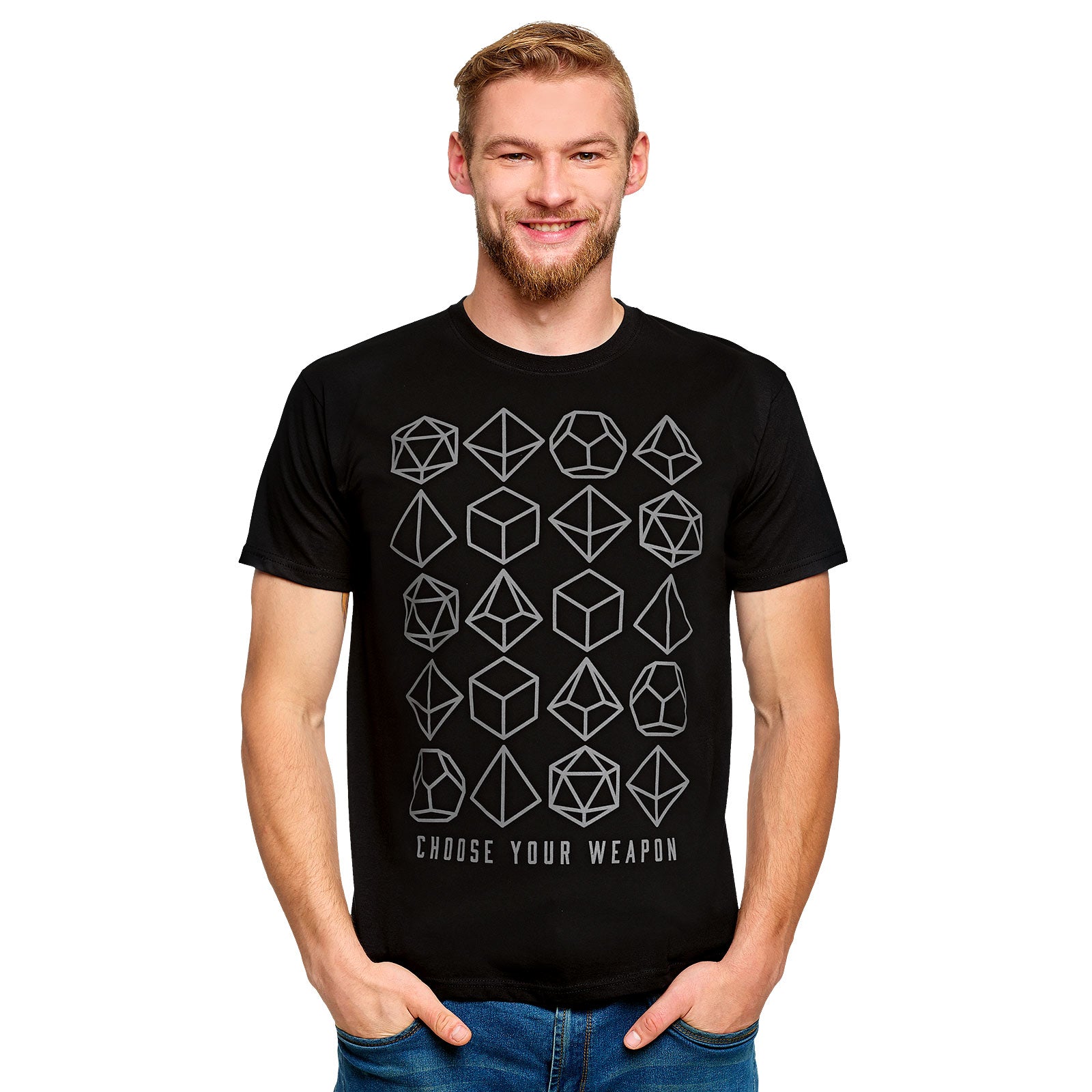 Zdjęcie produktu Choose Your Weapon Dice T-Shirt czarne