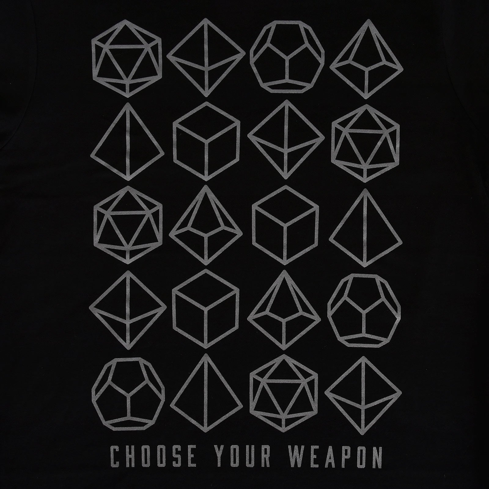 Zdjęcie produktu Choose Your Weapon Dice T-Shirt czarne