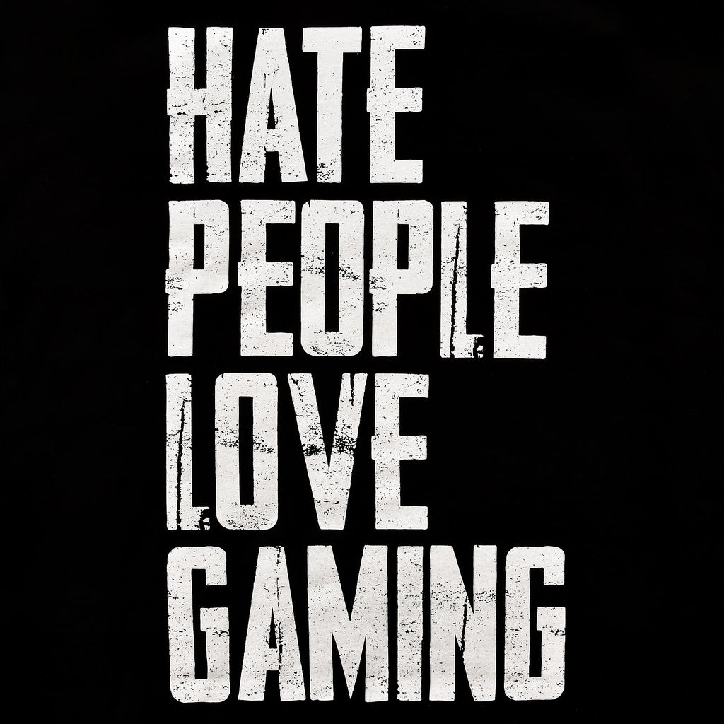 Product image Hate People Love Gaming T-Shirt Black