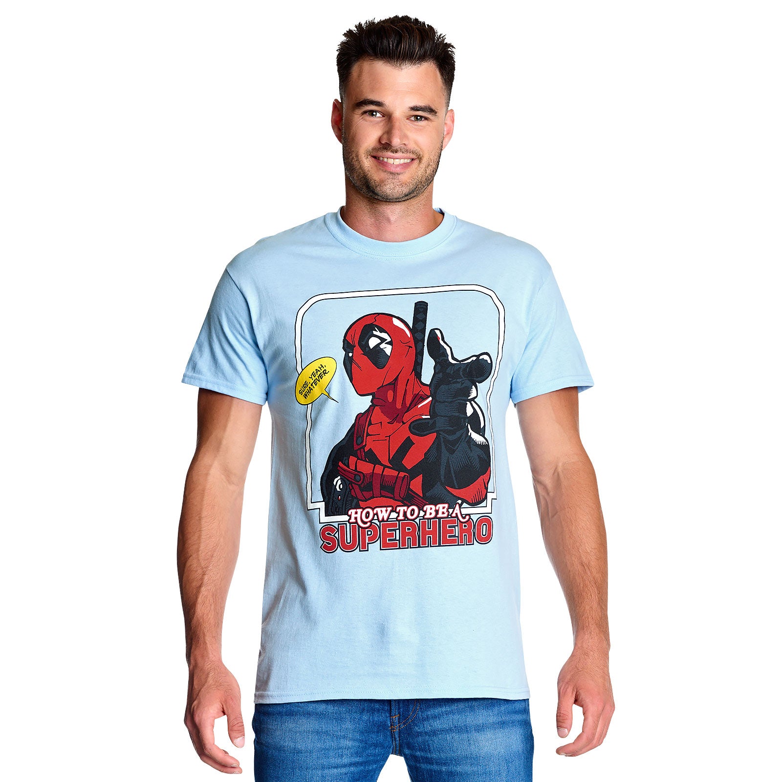 Zdjęcie produktu Deadpool - Jak zostać superbohaterem T-shirt niebieski