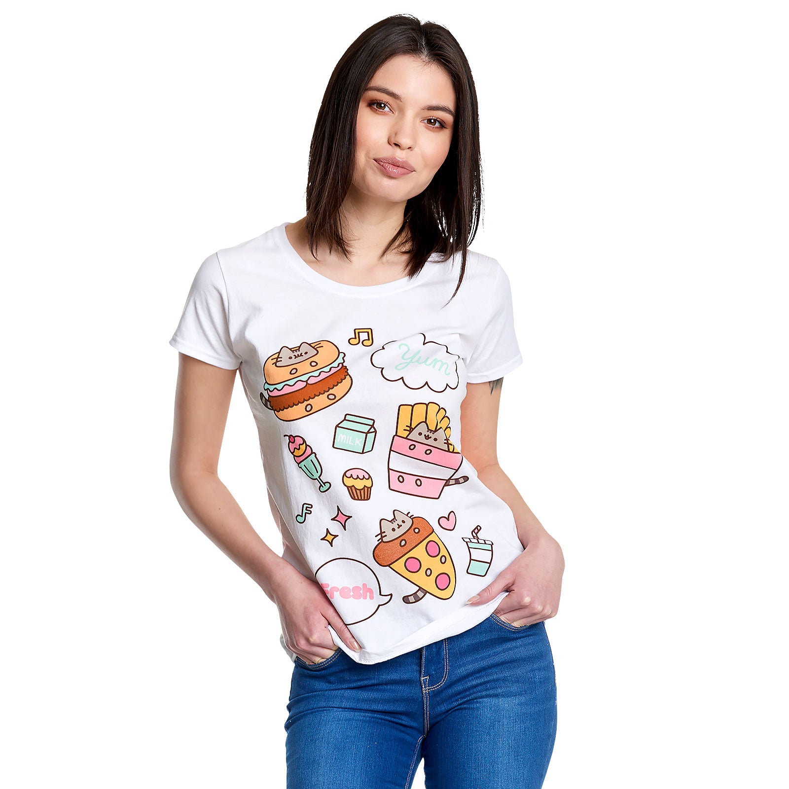 Zdjęcie produktu Pusheen - Foodie T-Shirt damskie białe