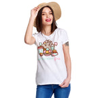 Zdjęcie produktu Pusheen - Eat Dessert First T-Shirt damskie białe