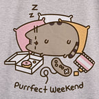 Zdjęcie produktu Pusheen - Purrfect Weekend damska koszulka szara