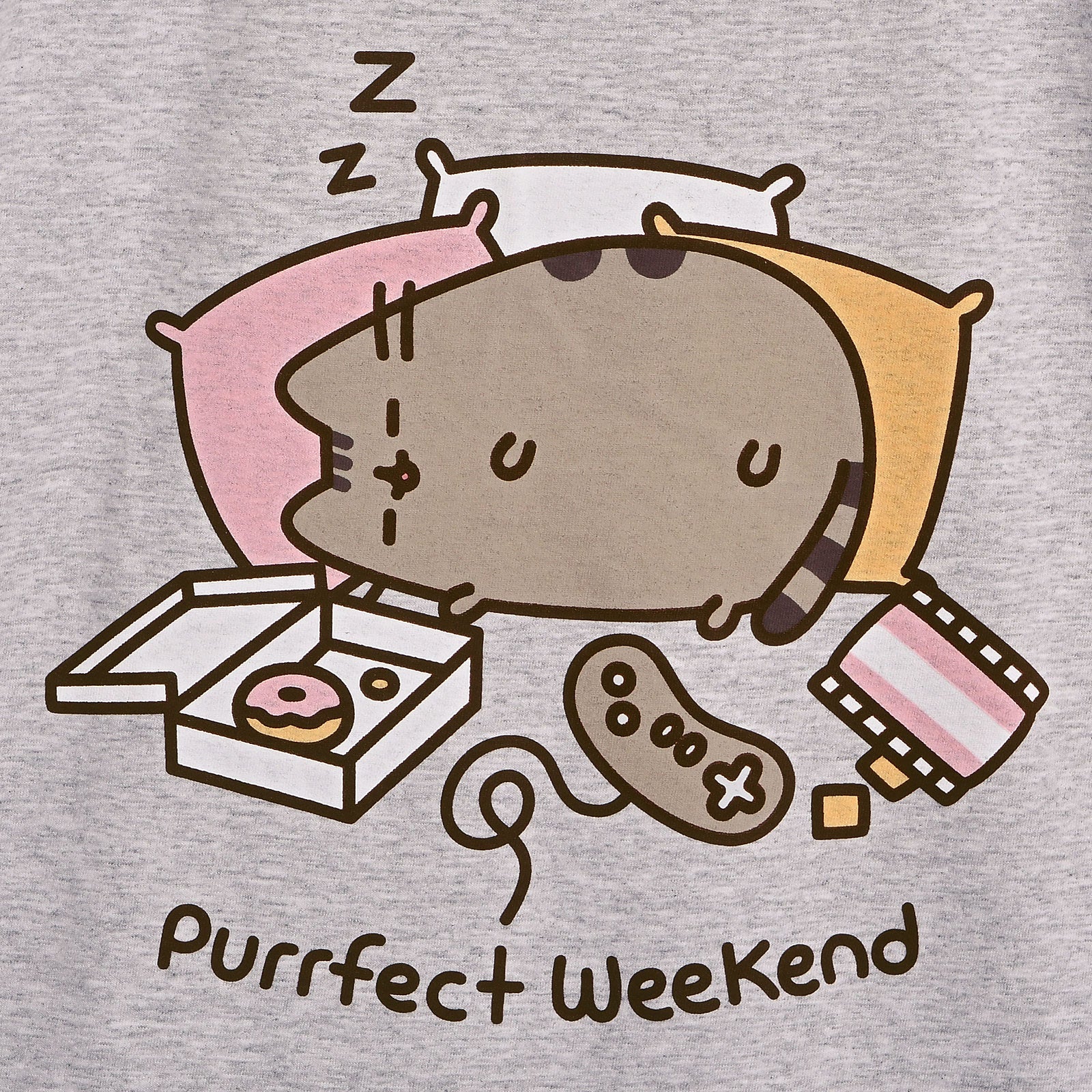 Zdjęcie produktu Pusheen - Purrfect Weekend damska koszulka szara