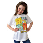 Zdjęcie produktu Pokemon - Kanto-Starter T-Shirt dziecięcy biały