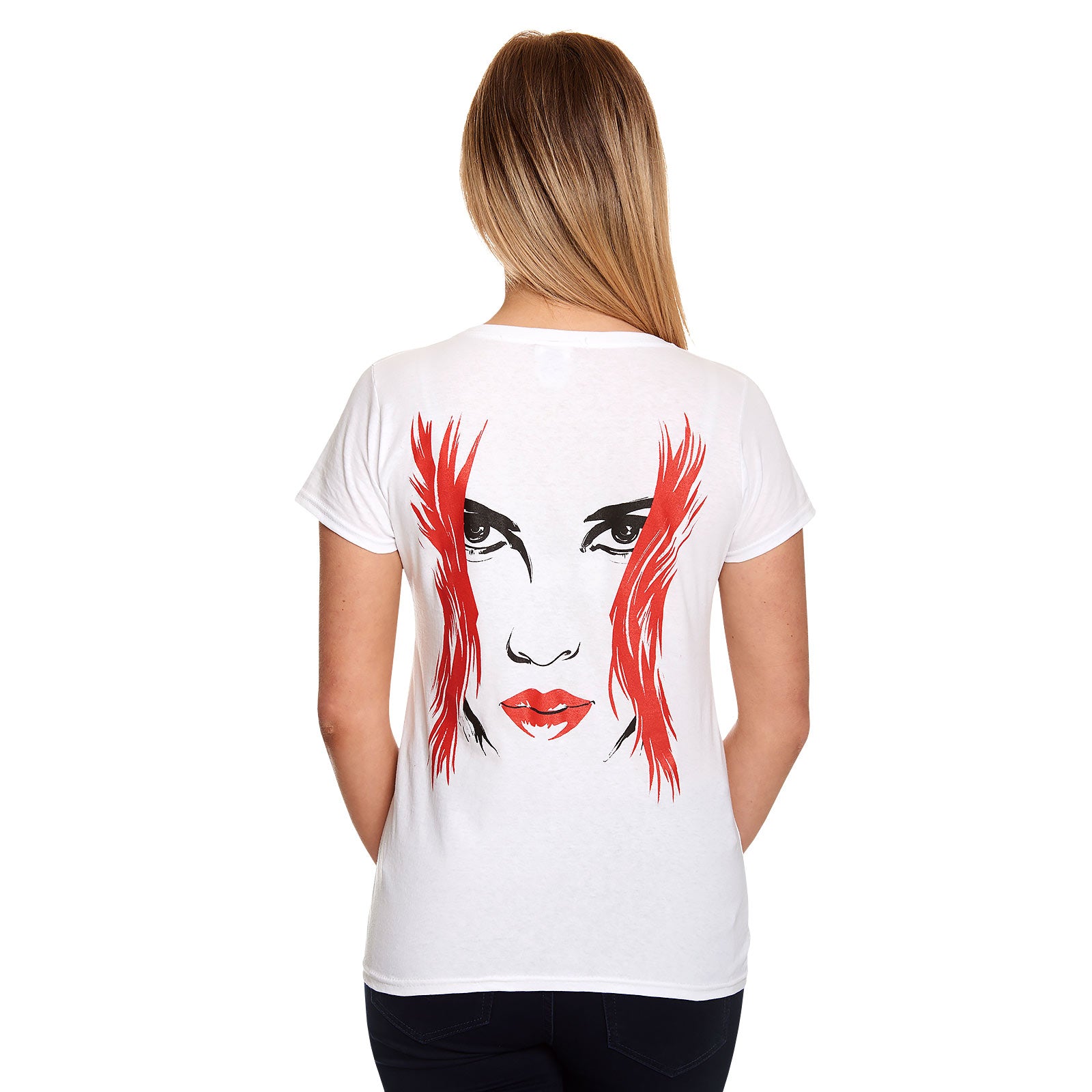 Zdjęcie produktu Black Widow - Big Face T-Shirt damskie białe