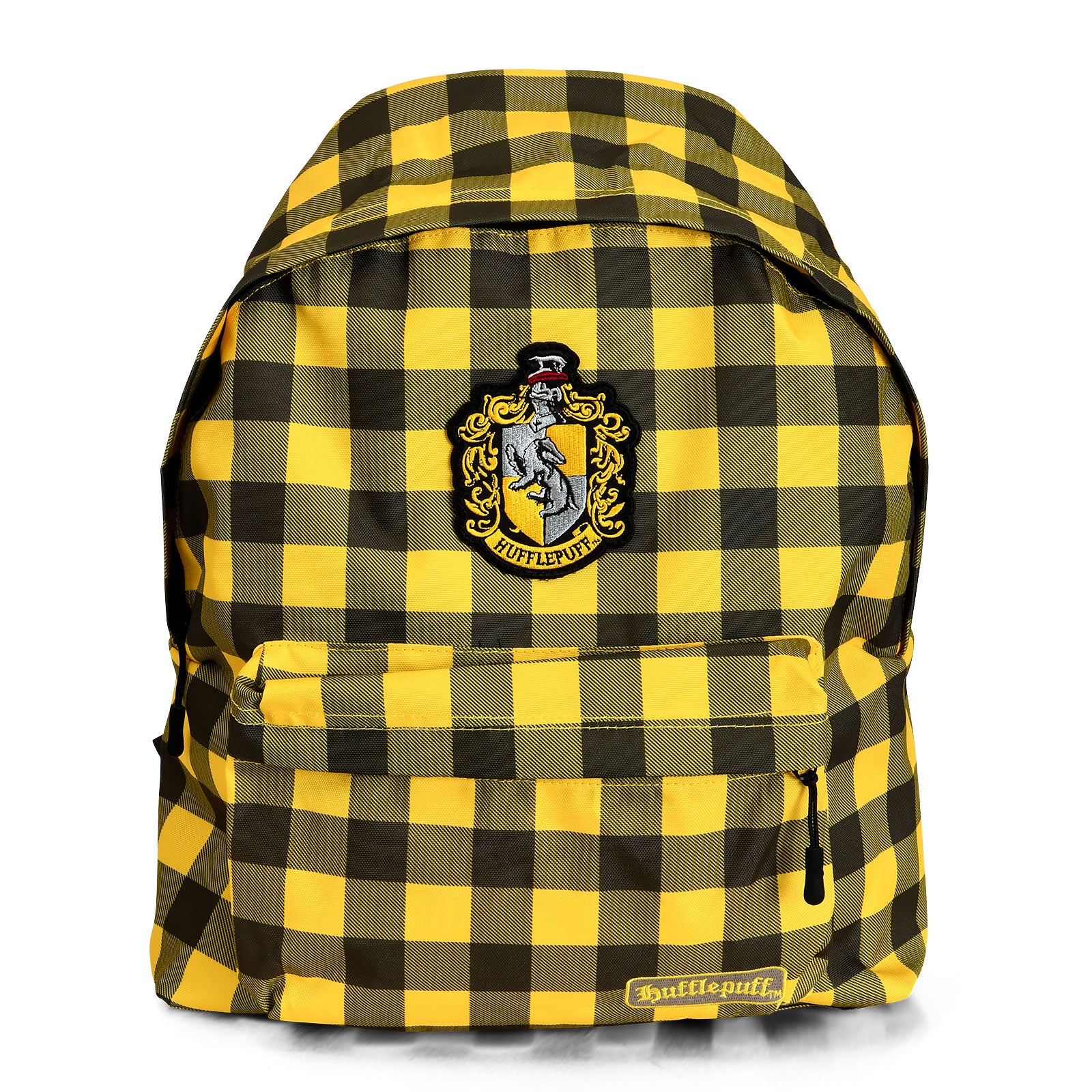 Zdjęcie produktu Harry Potter - Plecak w kratę z herbem Hufflepuff