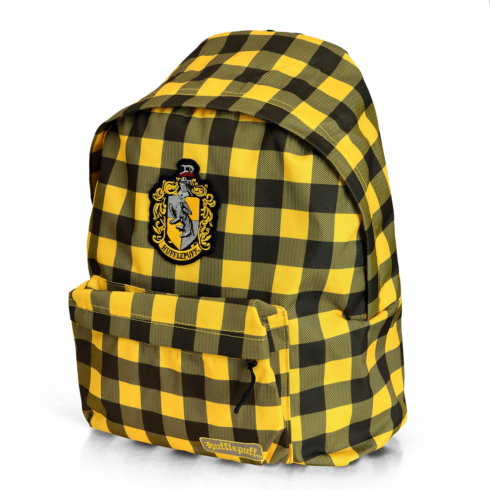 Zdjęcie produktu Harry Potter - Plecak w kratę z herbem Hufflepuff