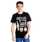 Zdjęcie produktu Rick and Morty - Waste Your Life T-Shirt czarne
