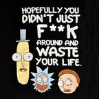 Zdjęcie produktu Rick and Morty - Waste Your Life T-Shirt czarne