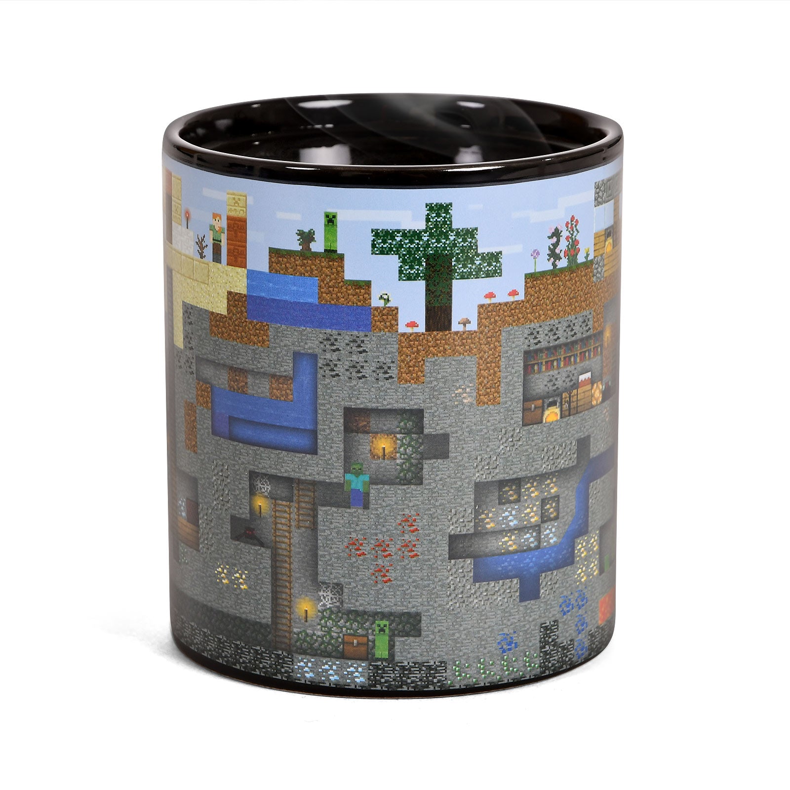 Zdjęcie produktu Minecraft - Pixelowy Świat Kubek z Efektem Termicznym