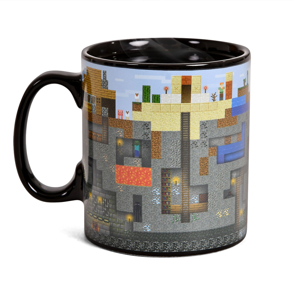 Zdjęcie produktu Minecraft - Pixelowy Świat Kubek z Efektem Termicznym