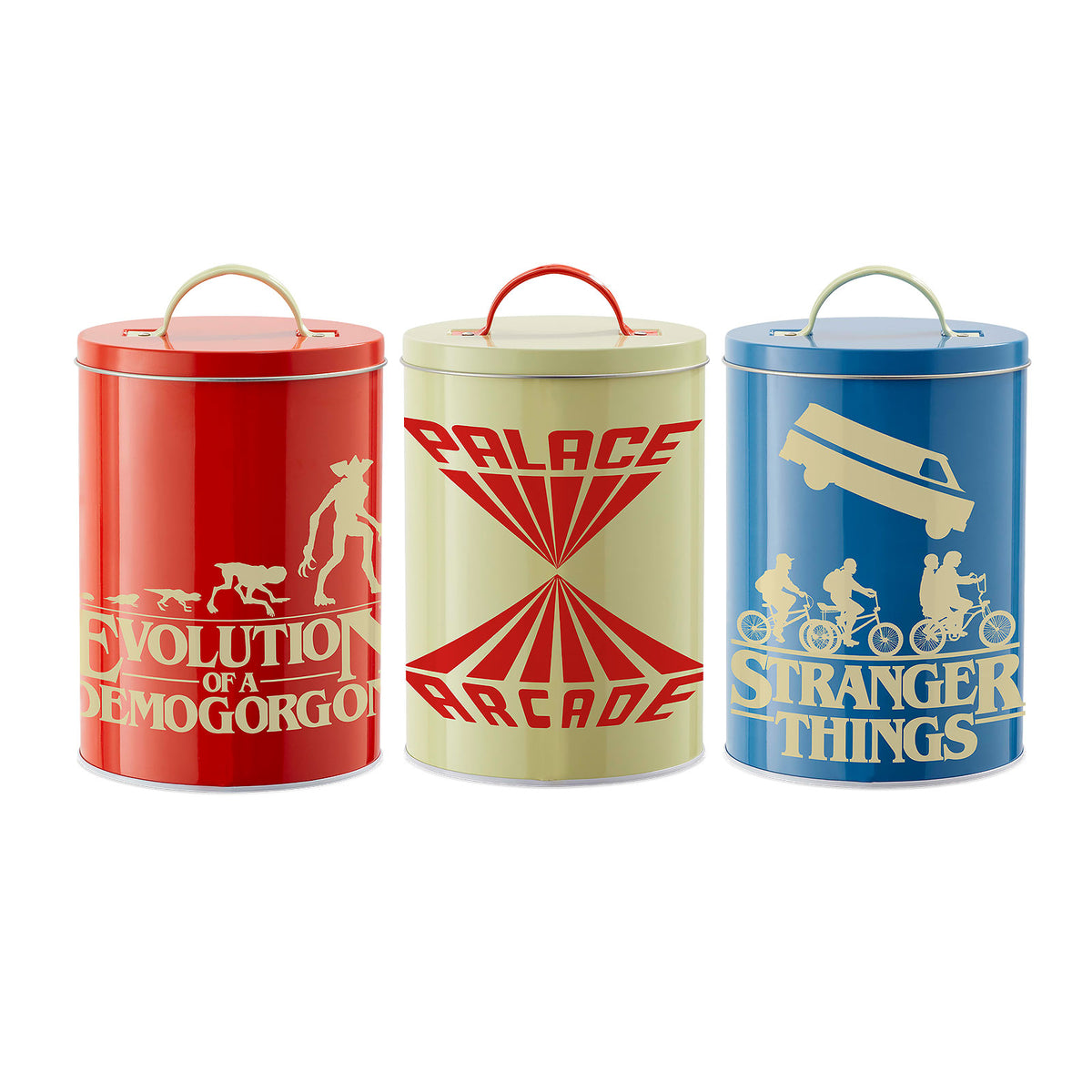 Zdjęcie produktu Stranger Things - Zestaw 3 puszek z sylwetkami