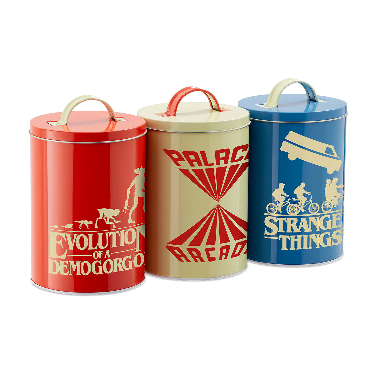 Zdjęcie produktu Stranger Things - Zestaw 3 puszek z sylwetkami