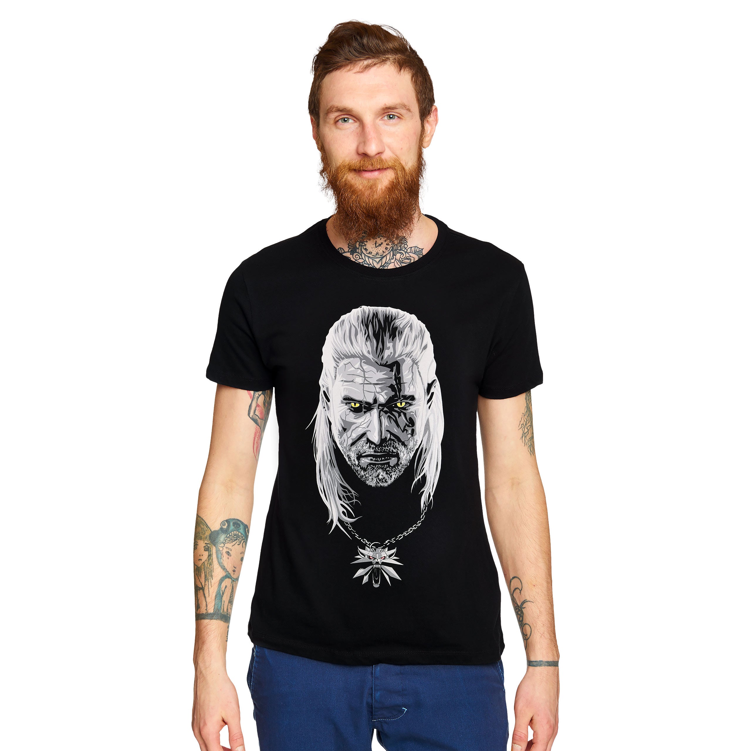 Zdjęcie produktu Wiedźmin - Zatruty Geralt Glow in the Dark T-Shirt czarny