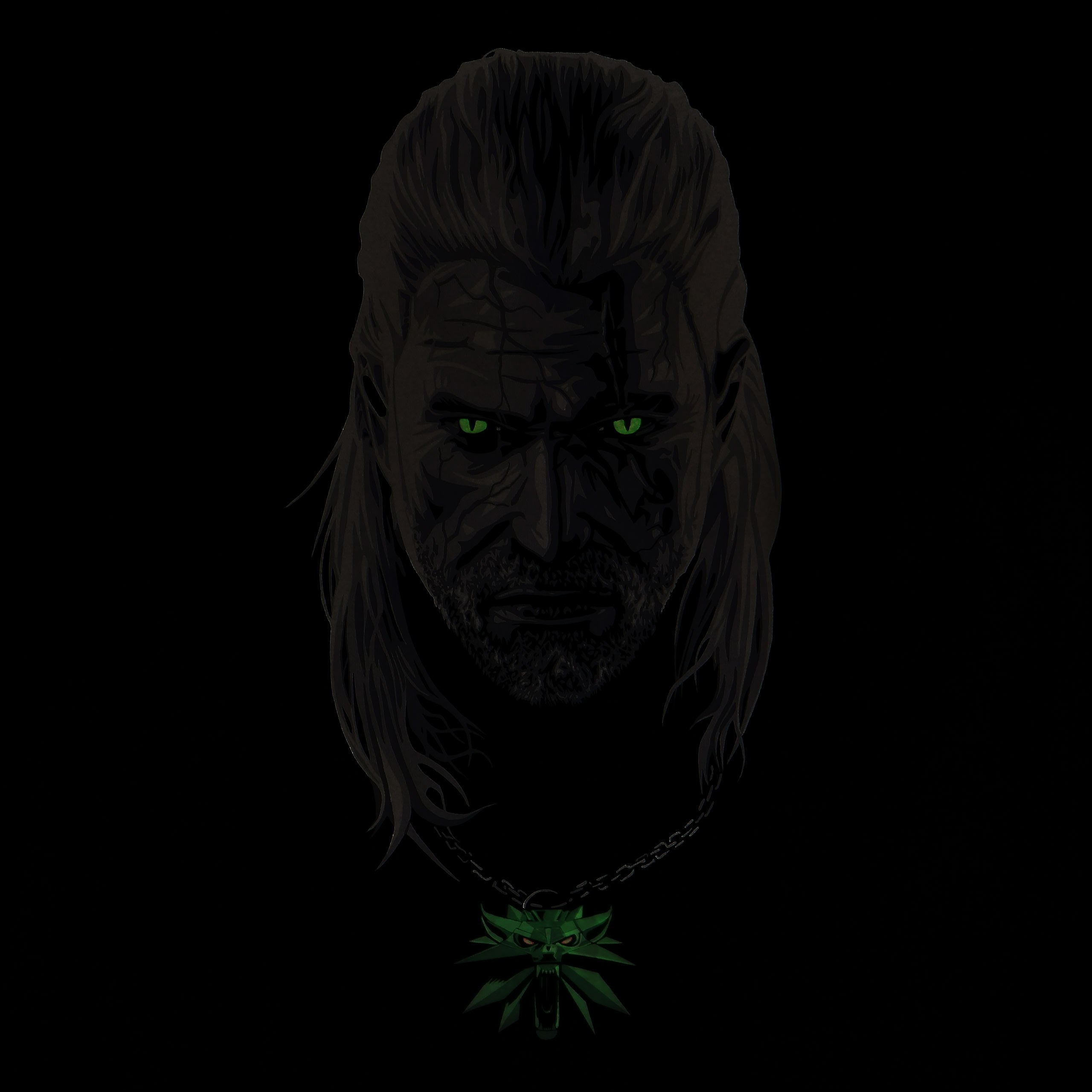 Zdjęcie produktu Wiedźmin - Zatruty Geralt Glow in the Dark T-Shirt czarny