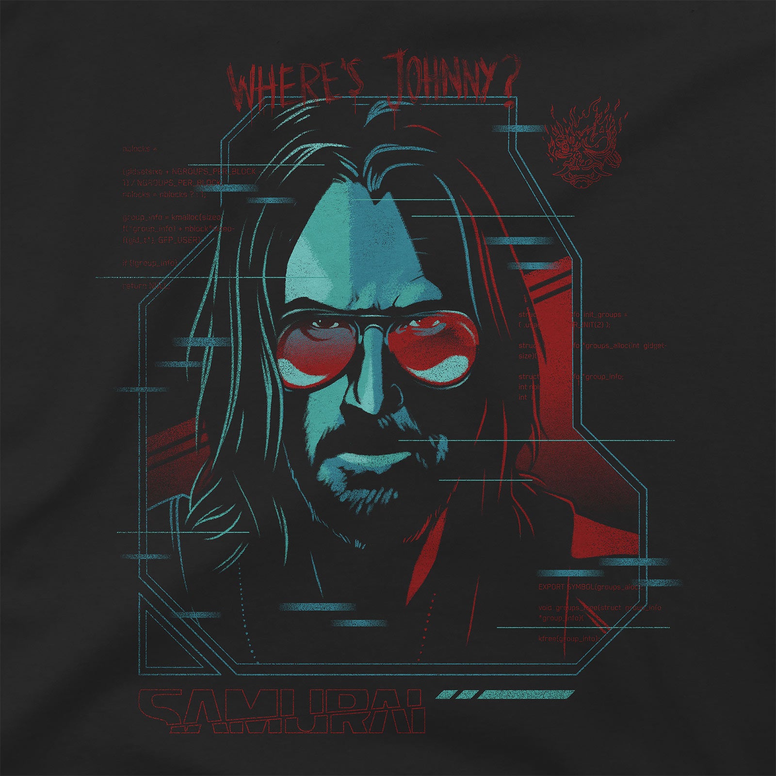 Zdjęcie produktu Cyberpunk 2077 - Digital Ghost T-Shirt czarny