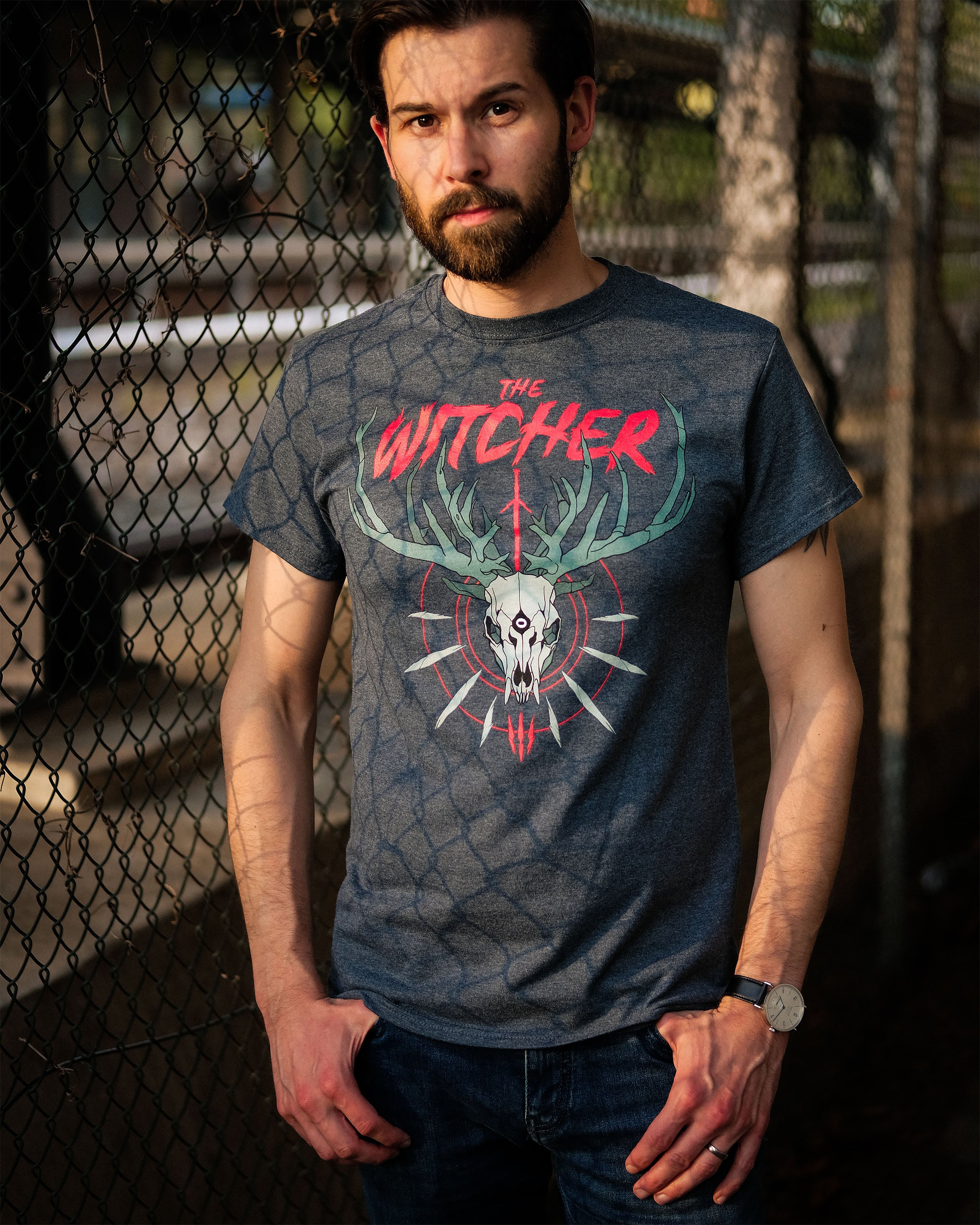 Zdjęcie produktu Wiedźmin - T-shirt Trophy Hunter szary