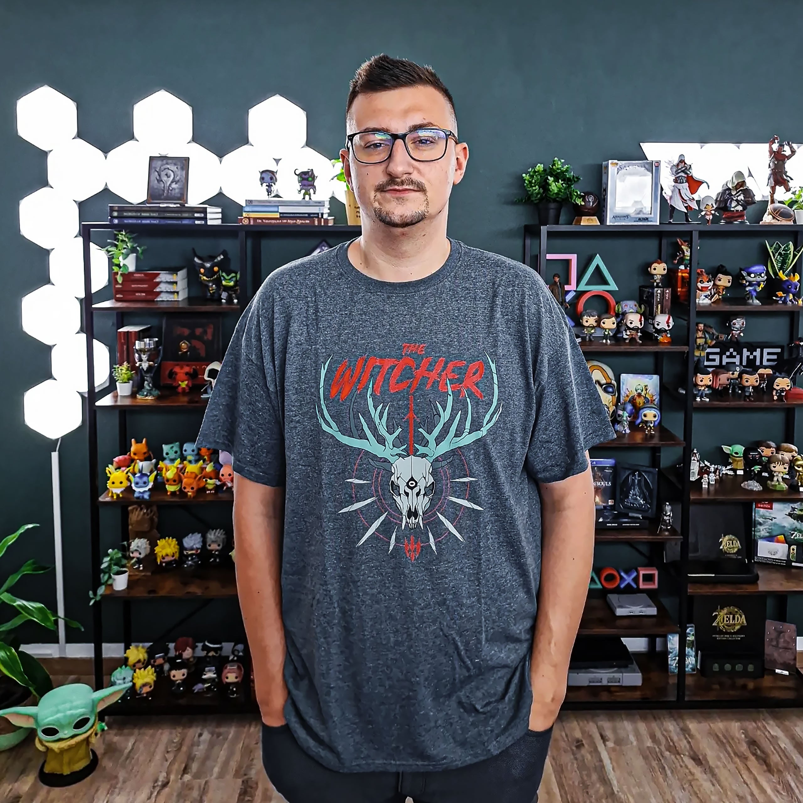 Zdjęcie produktu Wiedźmin - T-shirt Trophy Hunter szary
