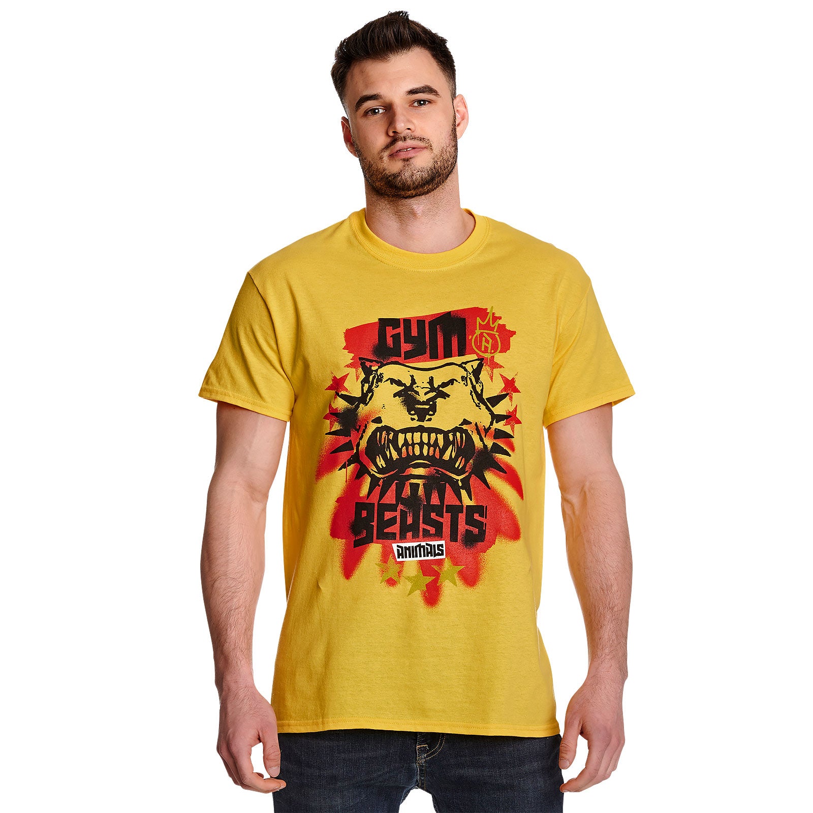 Product image Cyberpunk 2077 - Gym Beasts T-Shirt Yellow