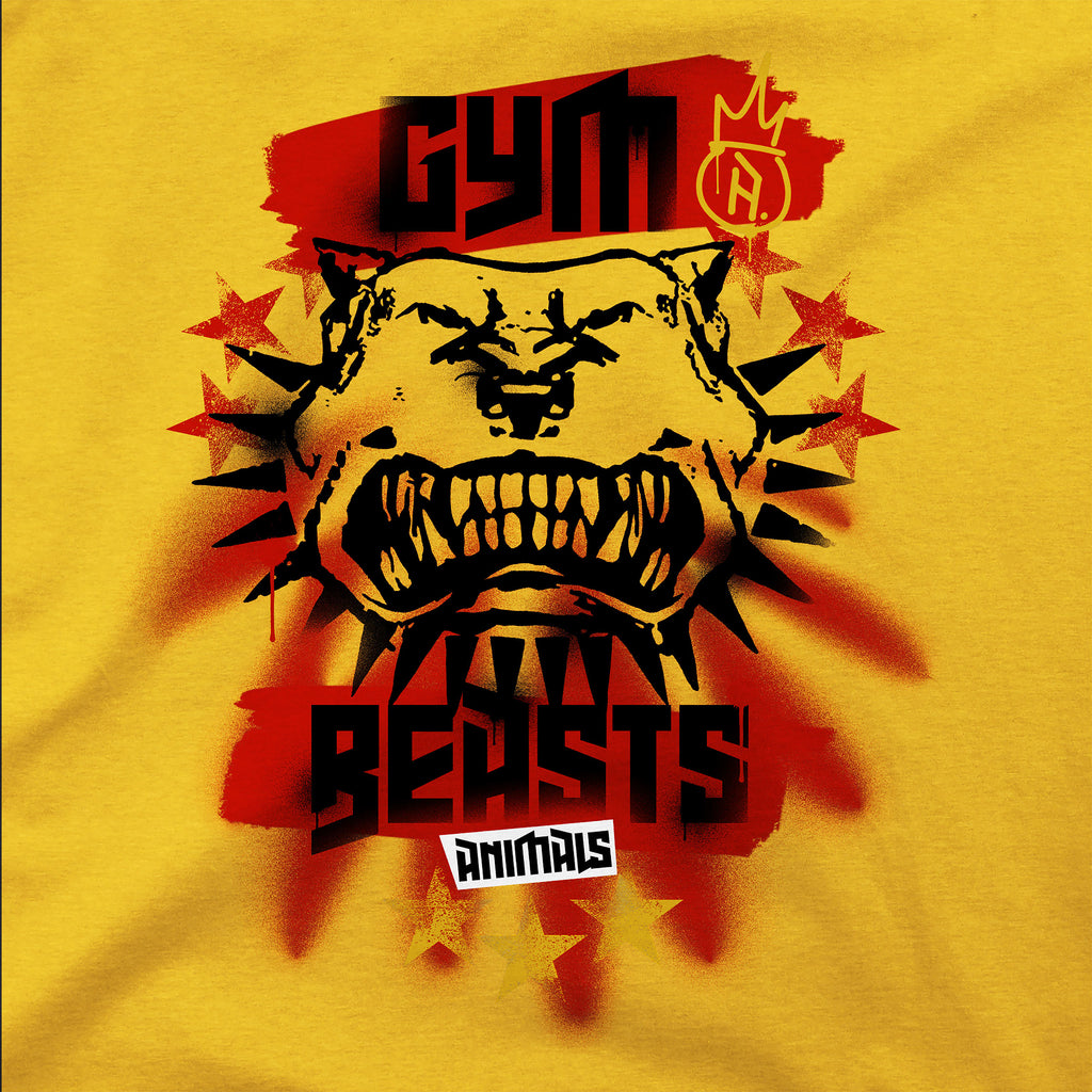 Zdjęcie produktu Cyberpunk 2077 - Gym Beasts T-Shirt żółty