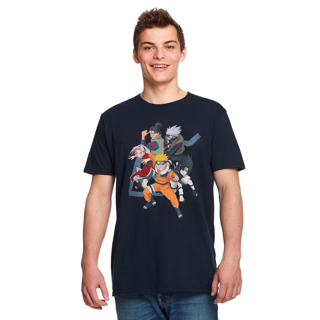 Zdjęcie produktu Naruto - Konoha Team T-Shirt niebieskie
