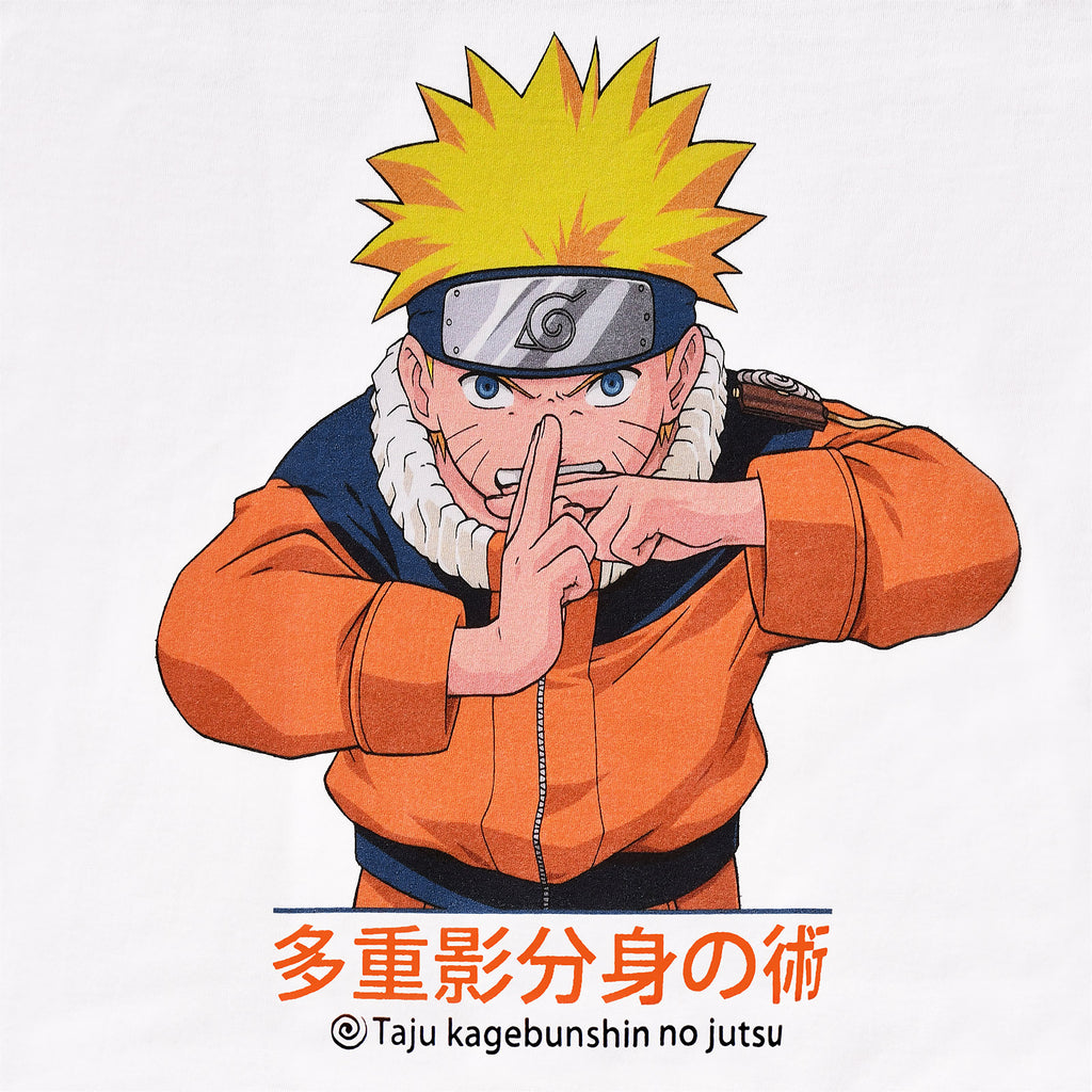 Zdjęcie produktu Naruto Uzumaki Kage Bunshin no Jutsu T-Shirt biały