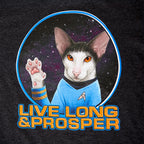 Product image Star Trek - Cat Spock Live Long and Prosper T-Shirt grey