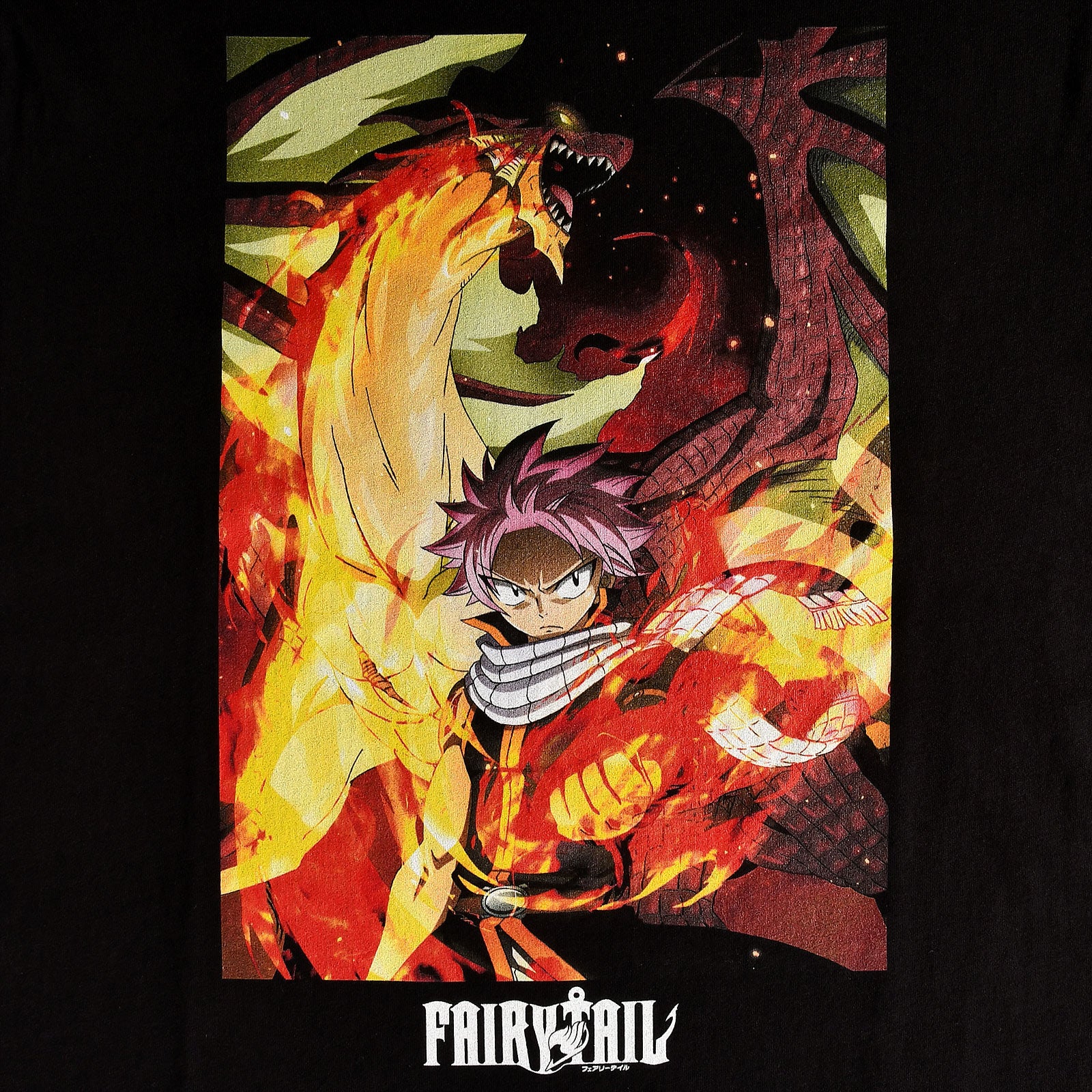 Zdjęcie produktu Fairy Tail - Natsu z Igneel Koszulka czarna