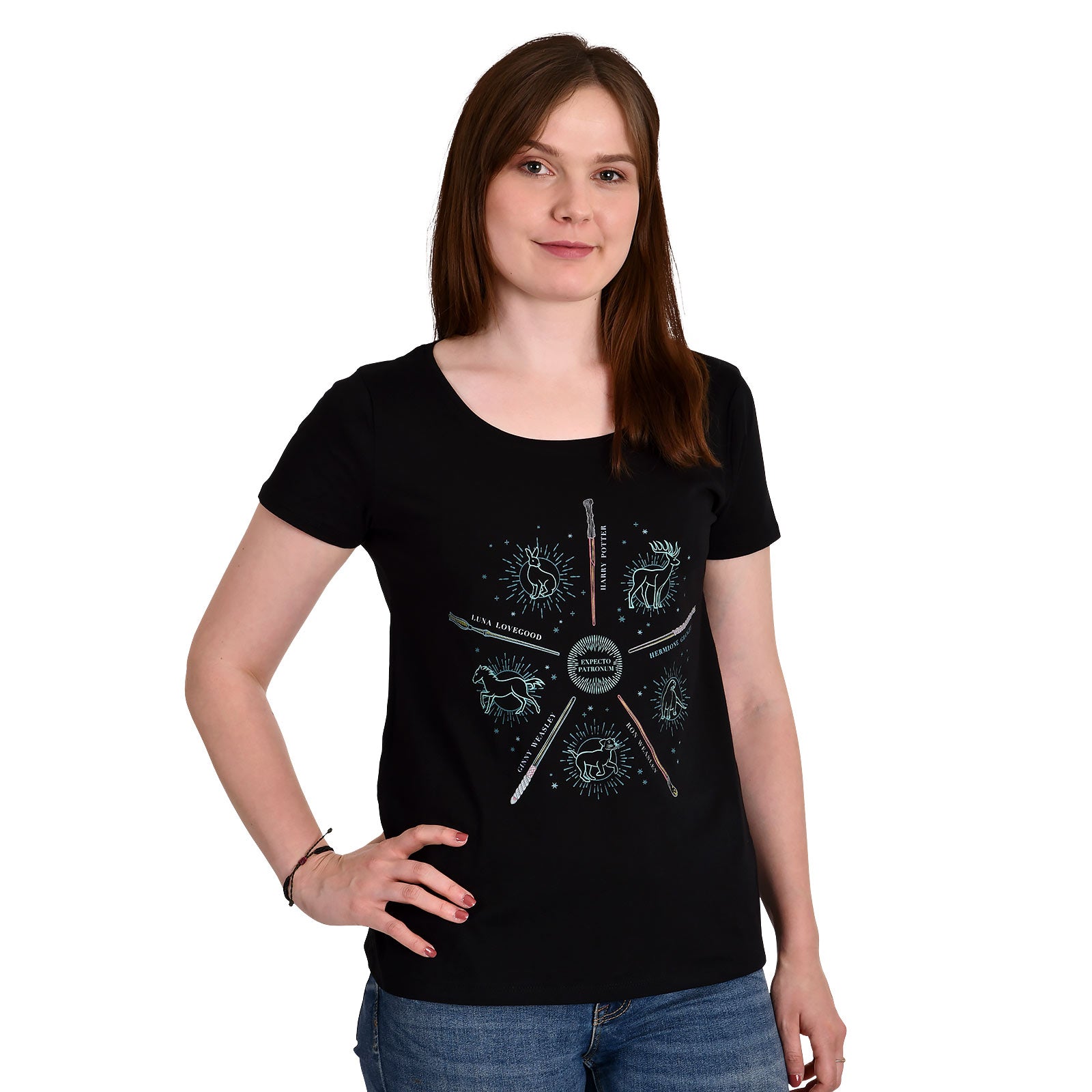 Zdjęcie produktu Harry Potter - Patronus Friends T-Shirt damskie czarne