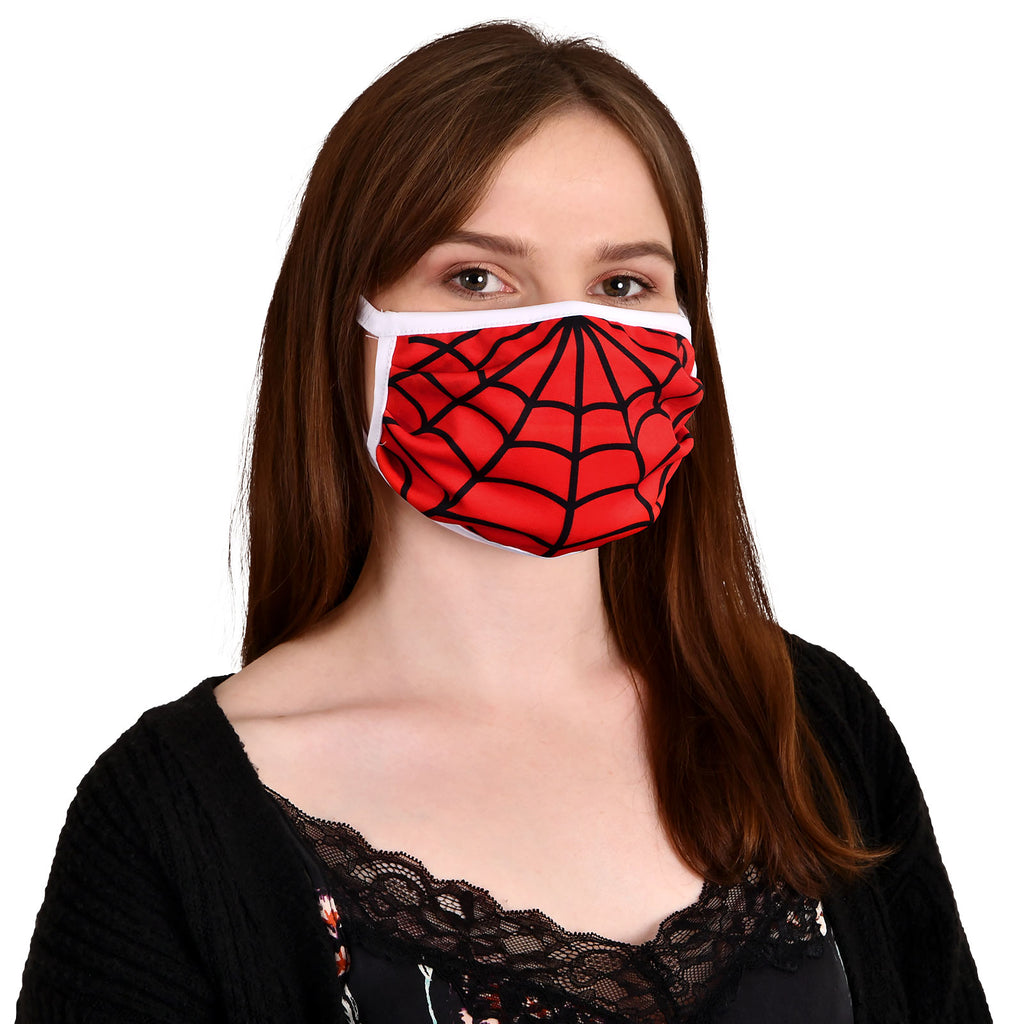 Zdjęcie produktu Maska na twarz z pajęczyną dla fanów Spider-Mana