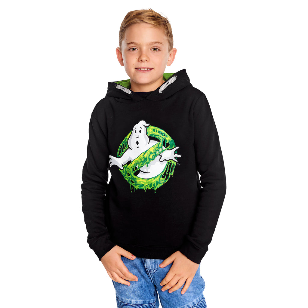 Zdjęcie produktu Ghostbusters - Slime Logo Dziecięca Bluza z Kapturem czarna