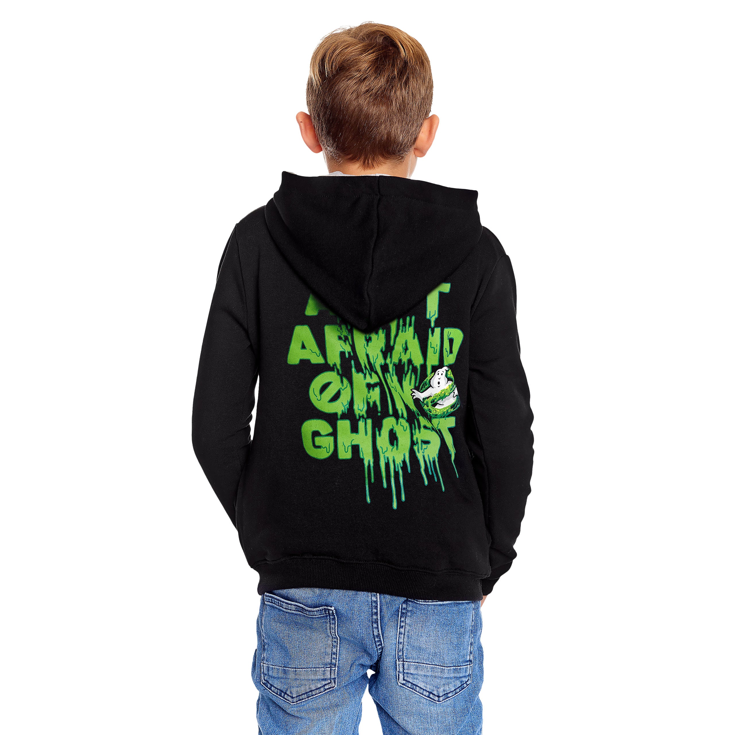 Zdjęcie produktu Ghostbusters - Slime Logo Dziecięca Bluza z Kapturem czarna