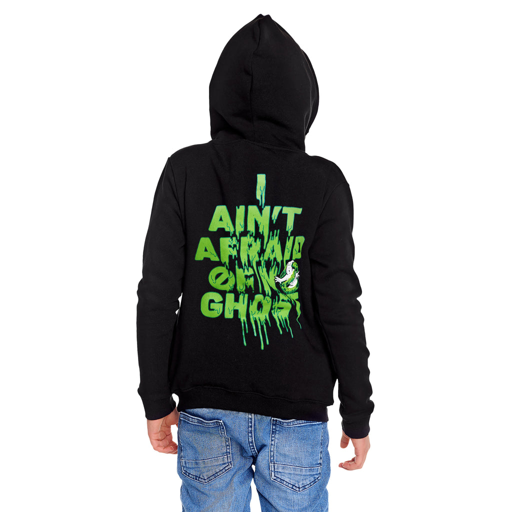 Zdjęcie produktu Ghostbusters - Slime Logo Dziecięca Bluza z Kapturem czarna