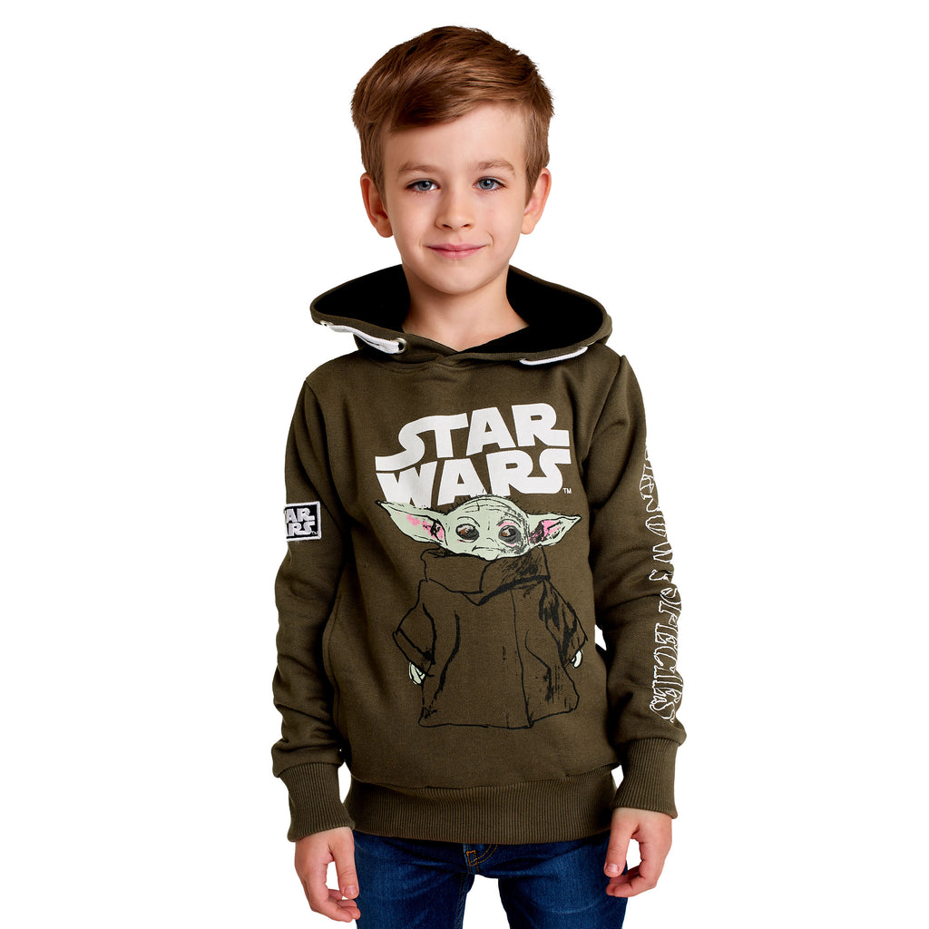 Zdjęcie produktu Grogu dziecięca bluza z kapturem zielona - Star Wars The Mandalorian