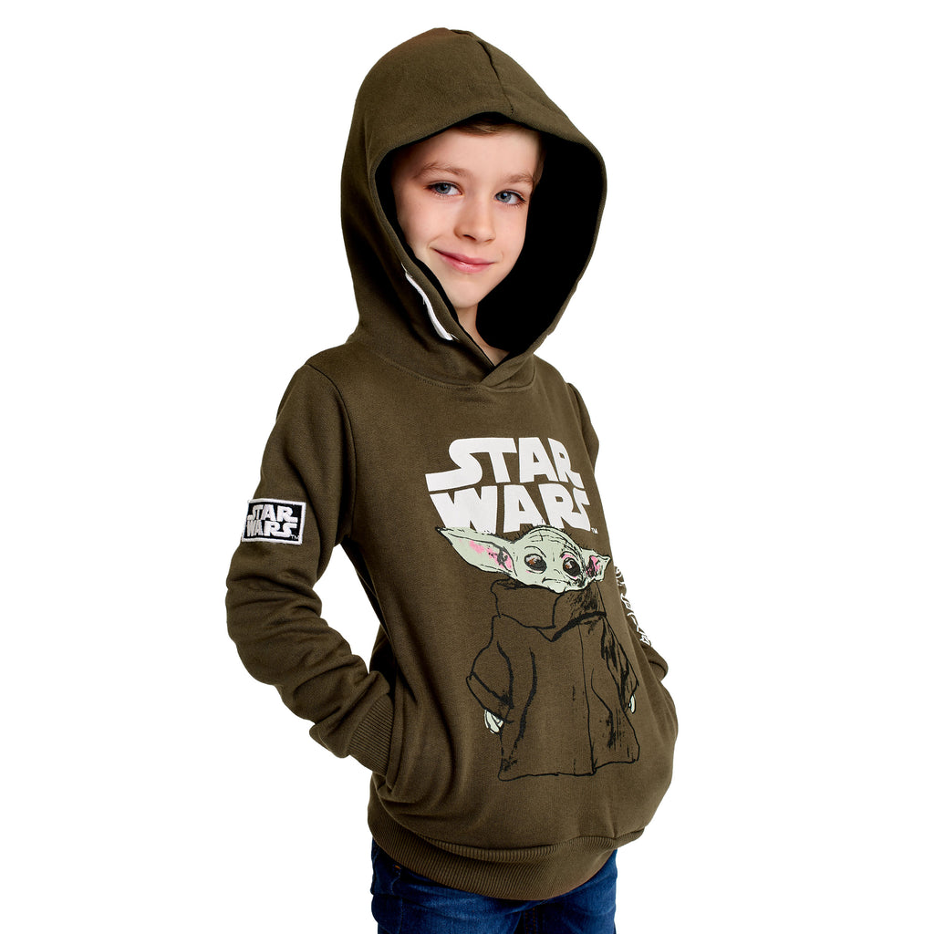 Zdjęcie produktu Grogu dziecięca bluza z kapturem zielona - Star Wars The Mandalorian
