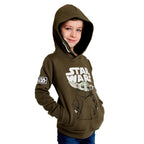 Zdjęcie produktu Grogu dziecięca bluza z kapturem zielona - Star Wars The Mandalorian