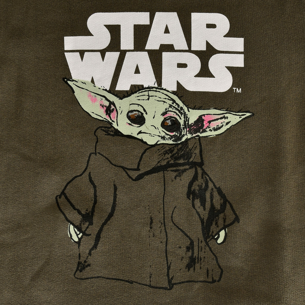 Zdjęcie produktu Grogu dziecięca bluza z kapturem zielona - Star Wars The Mandalorian