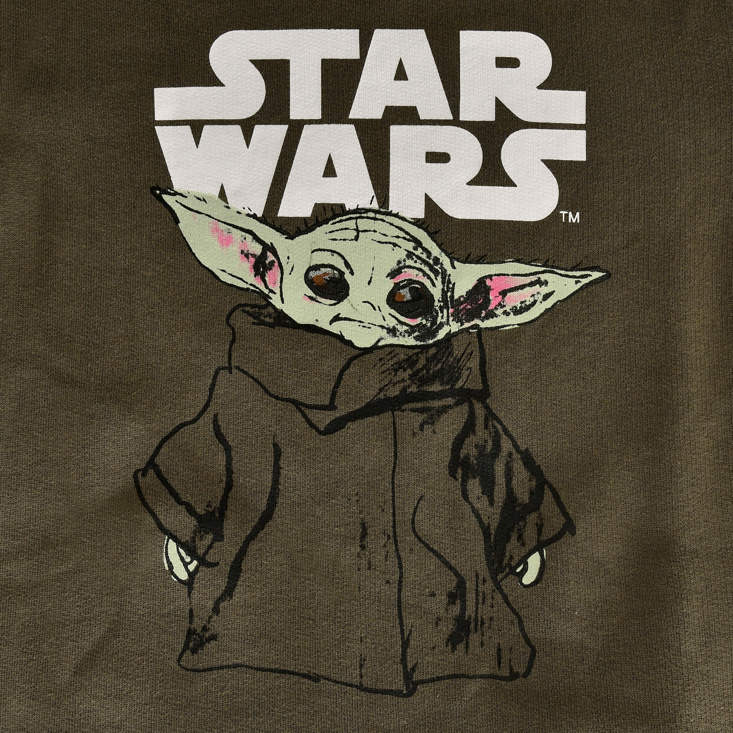 Zdjęcie produktu Grogu dziecięca bluza z kapturem zielona - Star Wars The Mandalorian