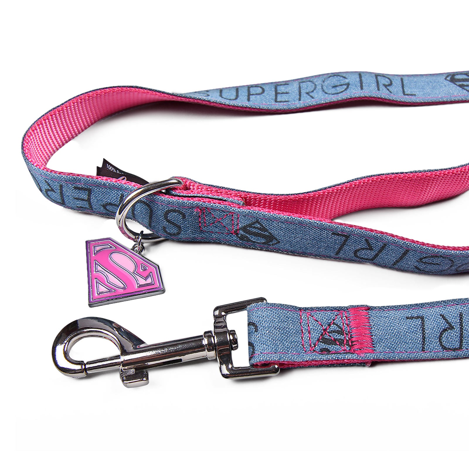 Product image Supergirl dog leash pink-blue